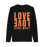 Black Printed Sweater Front