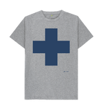Athletic Grey Printed T-shirt Front
