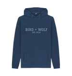 Navy Printed Hoody Front