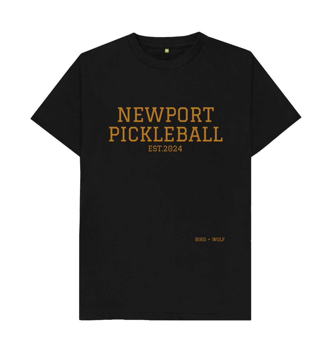 Black Newport Pickleball Classic Tee