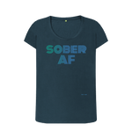 Denim Blue Printed T-shirt Front