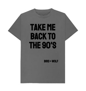 Slate Grey Take Me Back To The 90's Classic Tee