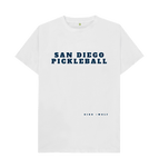 White San Diego Pickleball Classic Tee