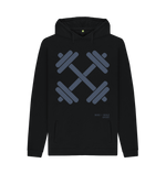 Black Printed Hoody Front