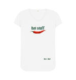 White Hot Stuff V Neck Tee