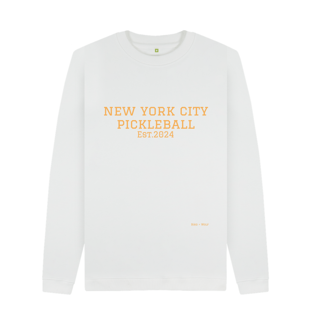 White New York City Pickleball Cosy Sweatshirt