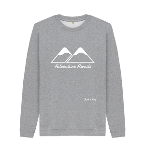 Light Heather Adventure Awaits Cosy Sweatshirt