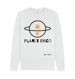 White Printed Sweater Front
