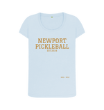 Sky Blue Newport Pickleball Scoop Neck Tee