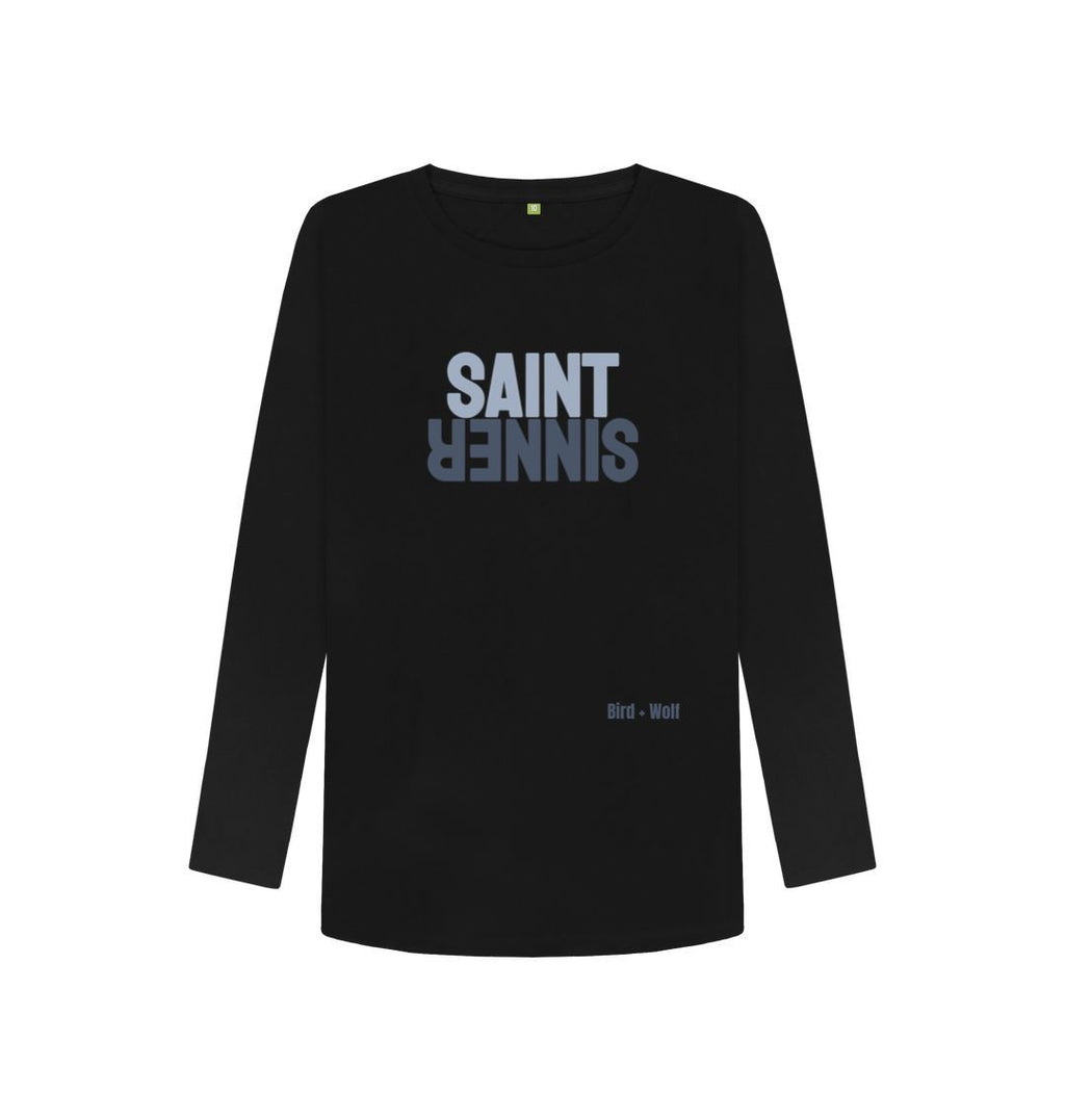 Black Saint Sinner Long Sleeve Tee (Two Tone)