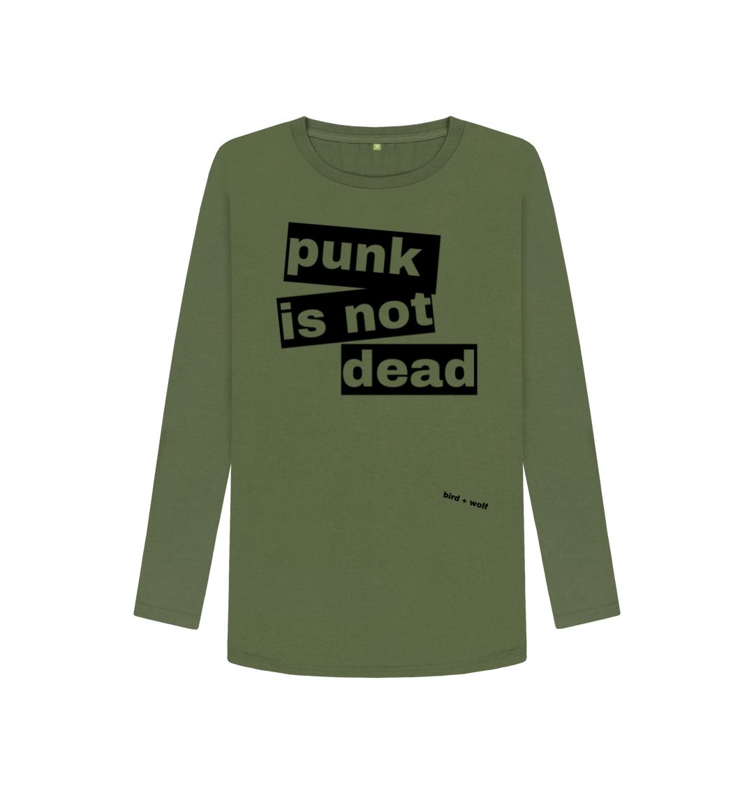 Khaki Punk Is Not Dead Long Sleeved Tee