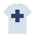 Sky Blue Printed T-shirt Front