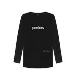 Black Printed Long Sleeve T Shirt Front