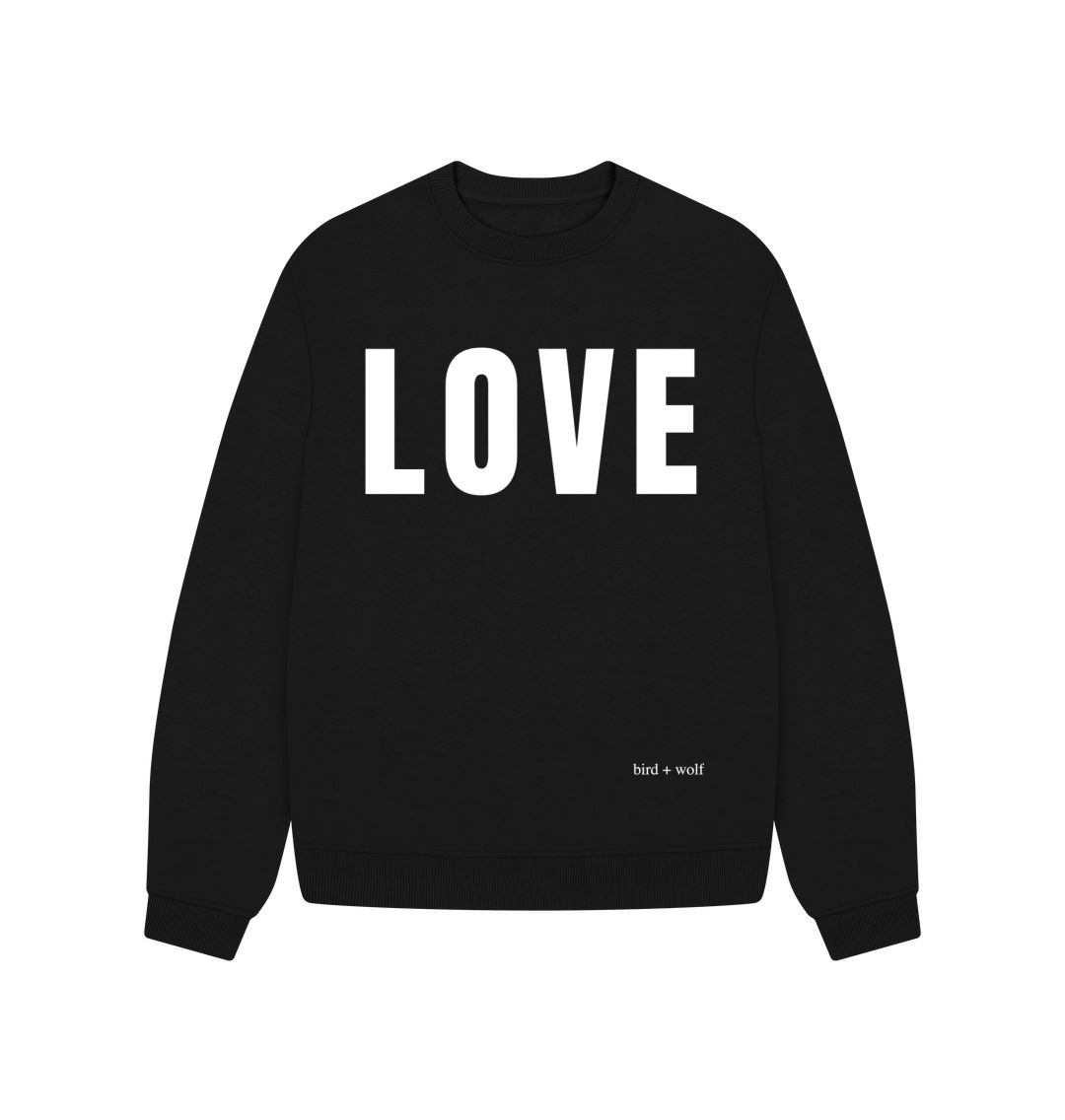 Black Love Oversized Sweatshirt