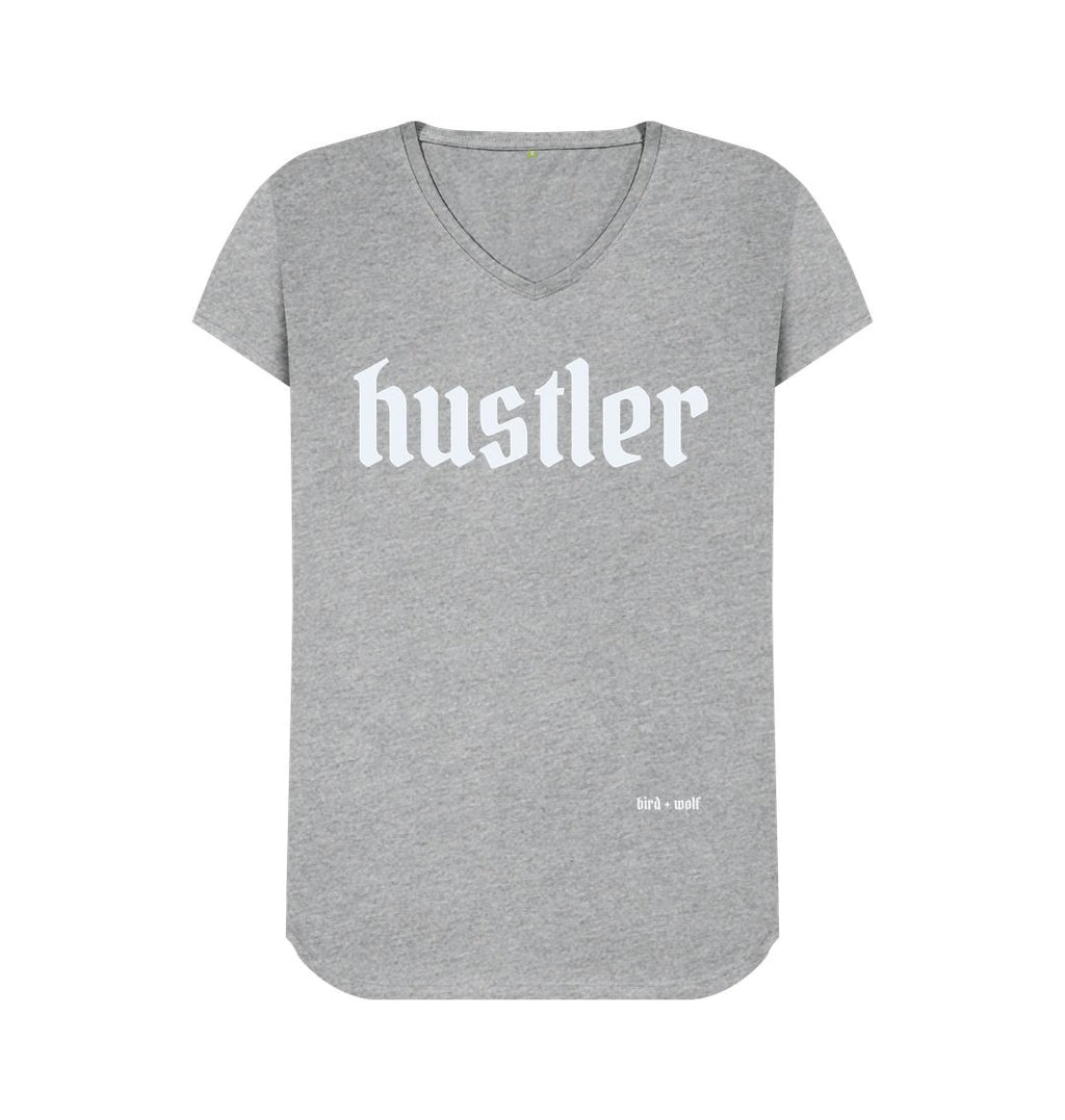 Athletic Grey Hustler V Neck Tee