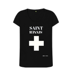 Black Printed T-shirt Front