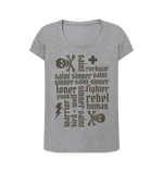 Athletic Grey Printed T-shirt Front