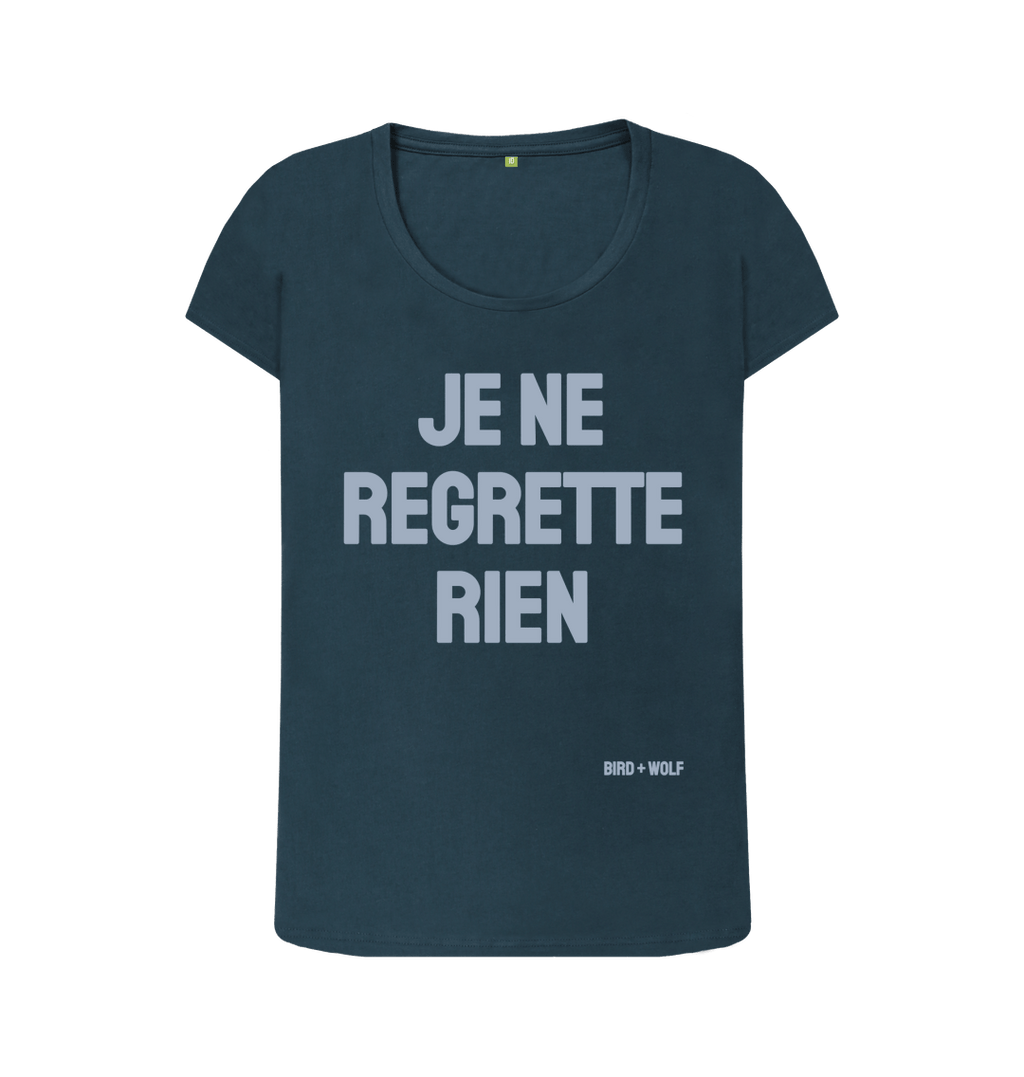 Denim Blue Je Ne Regrette Rien Scoop Tee