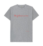 Athletic Grey The Future Is Now  Classic Tee (Red Lettering)