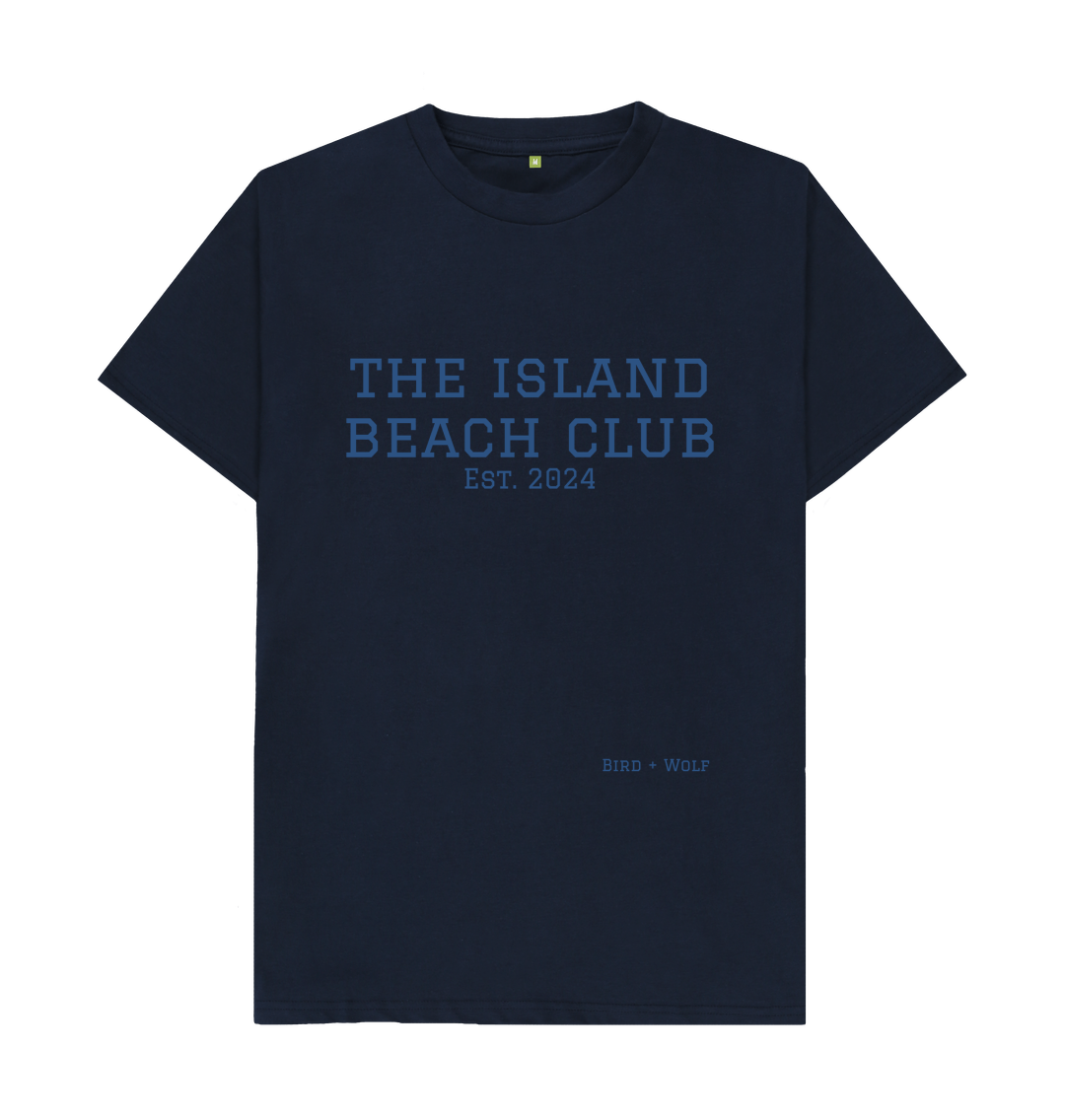 Navy Blue The Island Beach Club Classic Tee