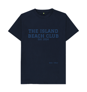 Navy Blue The Island Beach Club Classic Tee