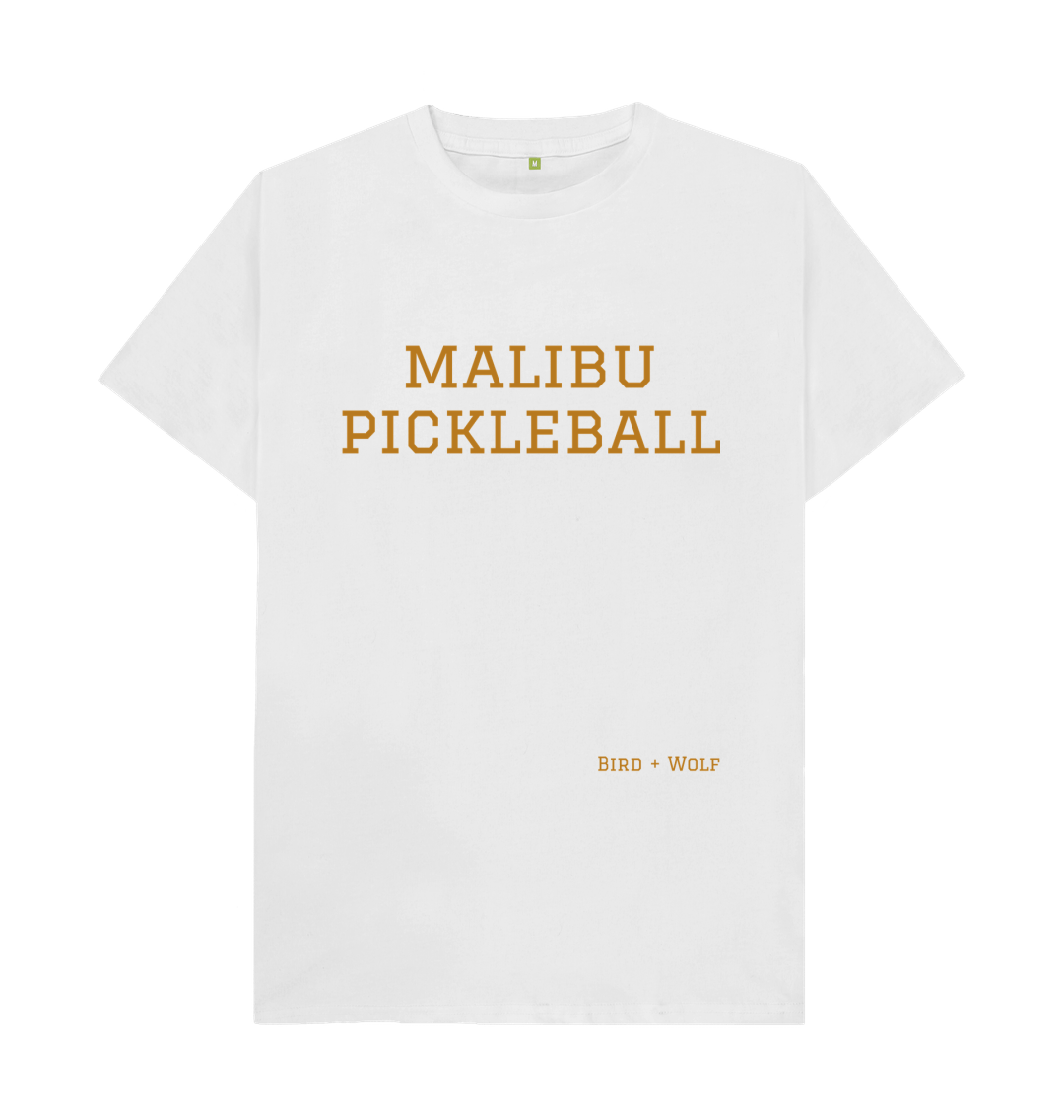 White Malibu Pickleball Classic Tee