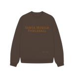 Chocolate Santa Monica Pickleball Oversized Sweatshirt