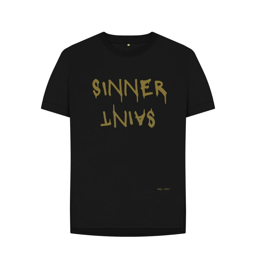 Black Sinner Saint Relaxed T Shirt