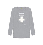 Athletic Grey Saint Sinner Long Sleeve T Shirt