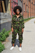 Bird + Wolf Green Camo Boilersuit Customised Army Camouflage