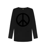 Black Peace Long Sleeve T Shirt