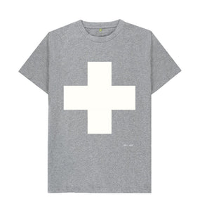 Athletic Grey White Cross Classic T Shirt