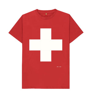 Red White Cross Classic T Shirt