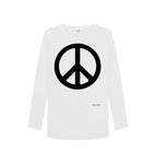 White Peace Long Sleeve T Shirt