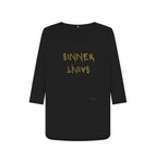 Black Sinner Saint 3\\\/4 Length Sleeve T  Shirt