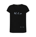 Black Let It Go Scoop T Shirt