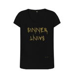 Black Sinner Saint Scoop T Shirt