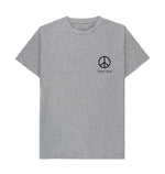 Athletic Grey Small Peace Sign Classic Tee