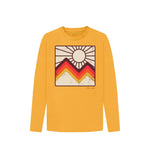 Mustard Sunburst Long Sleeve Kids Tee