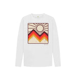 White Sunburst Long Sleeve Kids Tee