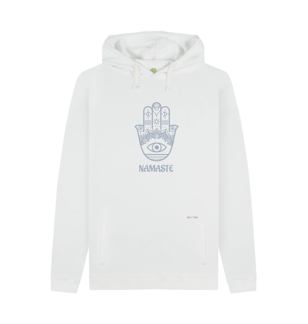 White Namaste Chunky Hoodie