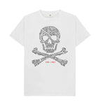 White Skull + Crossbones Classic Tee