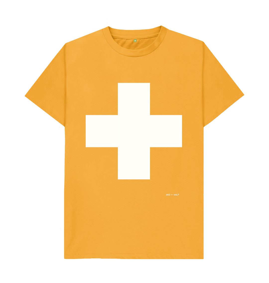 Mustard White Cross Classic T Shirt