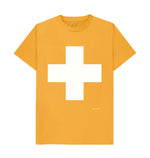 Mustard White Cross Classic T Shirt