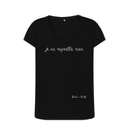 Black Je Ne Regrette Rien Scoop T Shirt