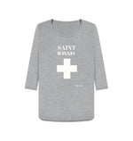 Athletic Grey Saint Sinner 3\/4 Length Sleeve T Shirt